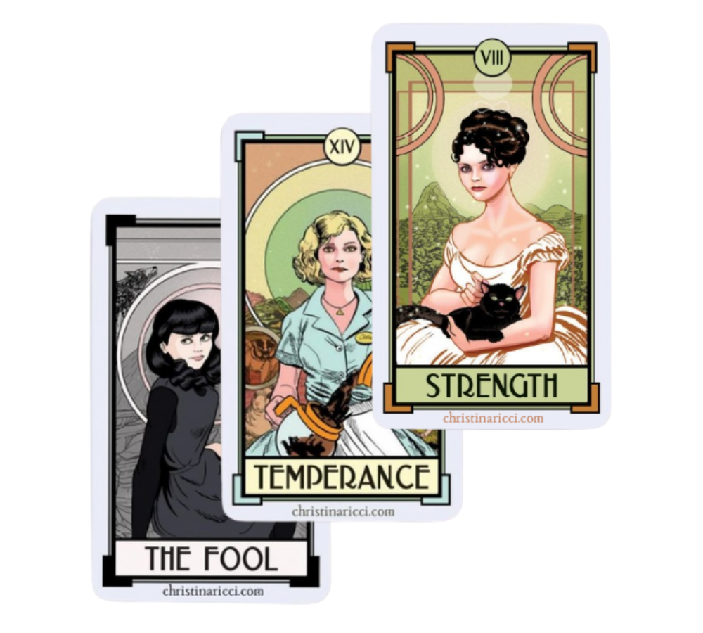 Christina Ricci's Cat Full of Spiders tarot deck and guidebook